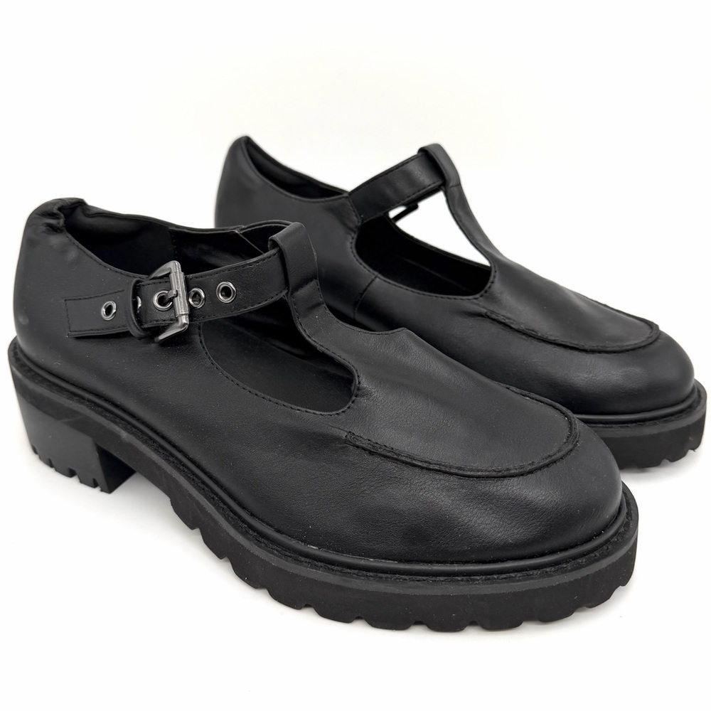 Torrid Black Faux Leather Mary Jane Shoes with Heel - Size 8